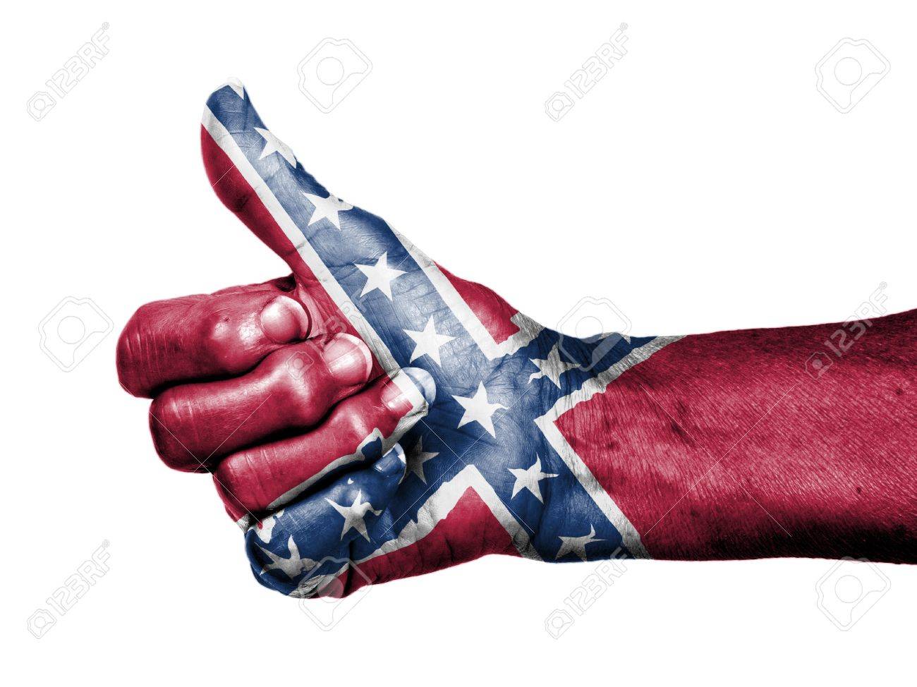 17783615-Old-woman-with-arthritis-giving-the-thumbs-up-sign-isolated-on-white-Confederate-flag-Stock-Photo.jpg